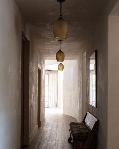 Lights In Hallway, Jake Arnold, Concrete Effect Paint, Topanga Canyon, Style Deco, Glass Lantern, Lantern Pendant, Stylish Home, Interior Design Inspiration