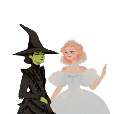 Wicked Elphaba, Elphaba And Glinda, Wicked Musical, Glinda The Good Witch, The Wonderful Wizard Of Oz, Defying Gravity, Theatre Nerds, Musical Art, The Good Witch