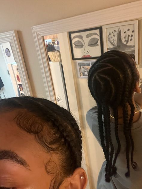 2 Cornrows Natural Hair, 4c Natural Hairstyles Braids, Cornrow Natural Hairstyles, Cornrows With Natural Hair Only, Cornrow Hairstyles Natural Hair, Cornrows Natural Hair, Protective Braids, Protective Hairstyles For Natural Hair, Quick Natural Hair Styles