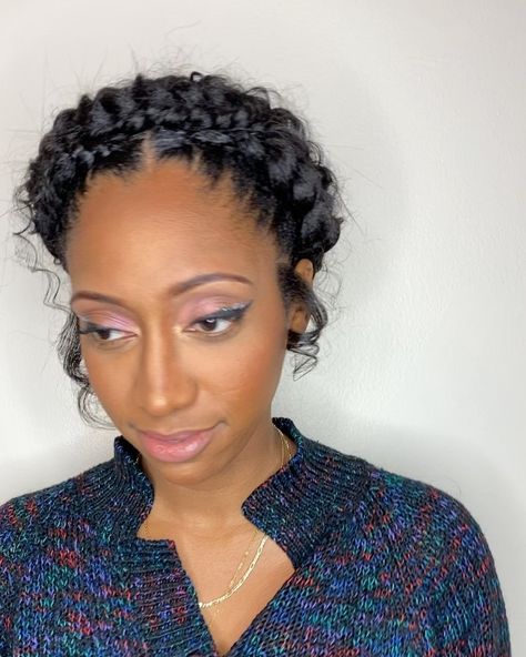 Crown Braid On Natural Hair, Braided Crown Black Women, Halo Natural Hairstyles, Natural Hair Crown Braid, Black Women Halo Hairstyles, Braided Crown Natural Hair, Braided Up Do Hairstyles For Black Women, Boho Halo Braid, Halo Braids For Black Women Natural Hair