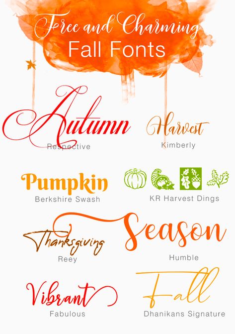 Free And Charming Fall Fonts #fallfonts #font #typography #type #typeface #fall Nightmare Before Christmas Font, Christmas Fonts Alphabet, Fall Fonts, Canva Christmas, Alphabet Christmas, Fonts Cricut, Fonts Canva, Christmas Fonts Free, Vinyle Cricut