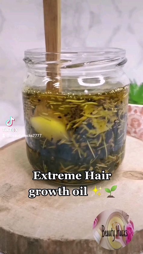 Homemade Hair Growth, Homemade Hair Growth Oil, Hair Growth Oil Recipe, Herbs For Hair Growth, Quick Hair Growth, Herbal Hair Growth, Homemade Hair Treatments, Herbs For Hair, Healthy Natural Hair Growth