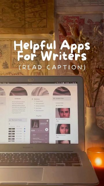 Writing Advice | Fantasy Writer | Tips & Resources on Instagram: "Writing tip: Helpful Apps For Writers 👉 Save for later! . While you don’t need anything more than a pen and paper to be a writer, apps can help you to organise your ideas, get started with your novel, or stay on track. . MILANOTE | @milanoteapp Milanote is a tool for organising your creative projects. They have a desktop and mobile app, which are a great way to keep track of all the info you need about your world, characters, and World Building Apps For Writers, Character Apps For Writers, Apps To Create Characters, Novel Writing Apps, Apps To Help You Write Your Characters, Writer Instagram Ideas, Helpful Websites For Writers, Writing Apps Writers, Pen Names For Writers