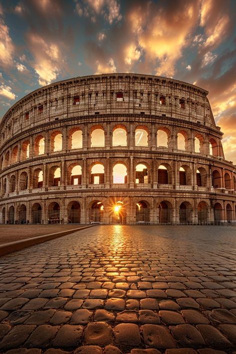 Rome Italy Aesthetic, The Colosseum Rome, Rome Architecture, Colosseum Rome, Europe Holidays, Top Places To Travel, Travel Inspiration Destinations, The Colosseum, Soyut Sanat Tabloları