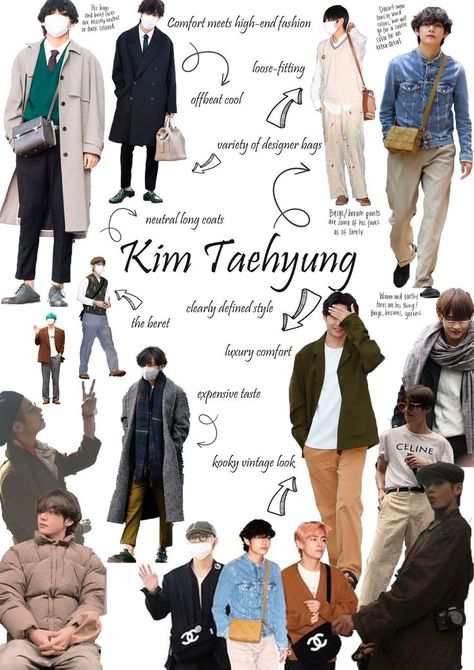 BTS V STYLE Taehyung Pants Style, Taehyung Clothes Style, V Style Bts, Taehyung Aesthetic Outfit, Tae Style Outfit, Taehyung Street Style, Taehyung Fashion Style, V Outfits Bts, Taehyung Style Outfit