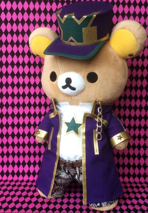 Rilakkuma Plushie, Sanrio Collection, Jojo Reference, Hippie Painting, Adventure Gifts, Jotaro Kujo, Jojo Anime, Jojo Memes, Hello Kitty Collection