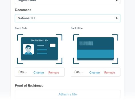 Illustration for uploading National ID scan National Id, Hotel Booking App, Ux Design Mobile, Card Ui, Mobile App Design Inspiration, Booking App, Hotel Booking, Food Poster Design, App Design Inspiration