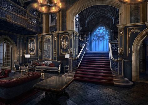 #interiordecor #homestyling #interiorstyling #k #homeinspo Gothic Castle Interior, Vamp Aesthetic, Gothic Mansion, Episode Backgrounds, Palace Interior, Gothic Castle, Fantasy Rooms, Castles Interior, Mansion Interior