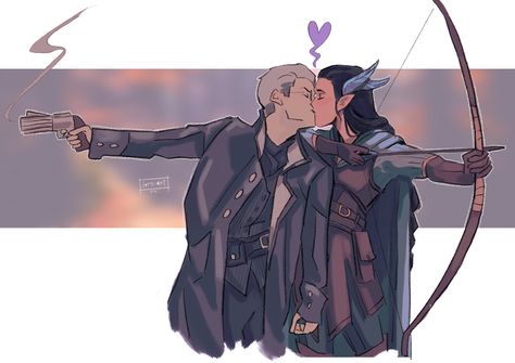 Dragons Art, Critical Role Characters, Critical Role Fan Art, Vox Machina, Purple Kiss, Bow And Arrow, Pin Pin, D&d Dungeons And Dragons, The Shot