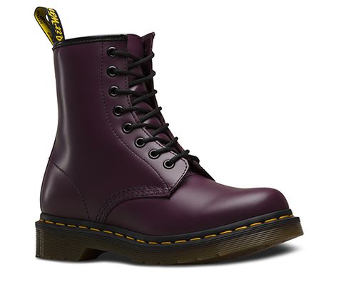 1460 W PURPLE 11821500 Red Doc Martens, Dr Martens Store, Shiny Boots, Dr Martens Womens, Boots Ideas, Doc Martens Boots, Army Boots, Dr Martens Boots, Leather Lace Up Boots