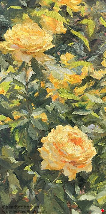 Heather Martin, Yellow Flowers Painting, Rose Oil Painting, Pop Art Wallpaper, Yellow Wallpaper, Aesthetic Painting, Painting Wallpaper, Rose Art, Yellow Painting