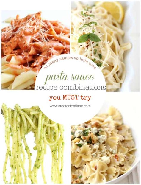 pasta sauce recipe combinations you MUST try www.createdbydiane.com Stuffing Sandwich, Chicken Pineapple Kabobs, Curry Chicken Meatballs, Pasta Pumpkin, Donut Holes Recipe, Meatballs Turkey, Pumpkin Donut Holes, Balsamic Pasta, Chicken Macaroni Salad