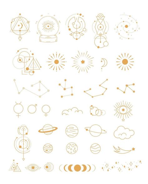 Astrology Drawing Ideas, Bujo Constellation Theme, Easy Astrology Drawings, Celestial Bujo Theme, Astrology Drawings Simple, Celestial Bullet Journal Theme, Astrology Bujo, Astrology Journaling, Space Doodles Aesthetic