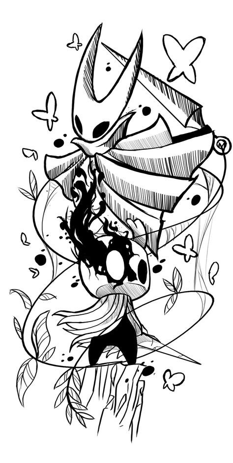 Hollow Knight Tatto / Hornet Tatuagem Hollow Knight, Hollow Knight Drawing, Oneshot Wallpaper, Quirrel Hollow Knight, Hornet Tattoo, Hollow Knight Wallpaper, Hollow Knight Art, Hornet Hollow Knight, Hollow Knight Fanart