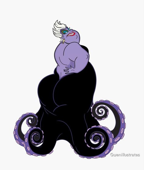 Ursula Tattoo, Disney Frames, Evil Disney, Classroom Christmas, Disney Artwork, Pinturas Disney, Tat Ideas, Disney Tattoos, Kids Room Wall Art