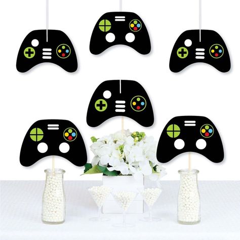 Diy Video Game Party, Pixel Video Game, Pixel Video, Diy Video Game, Gaming Birthday, Birthday Party Essentials, Game Zone, Video Game Party, Video Games Birthday