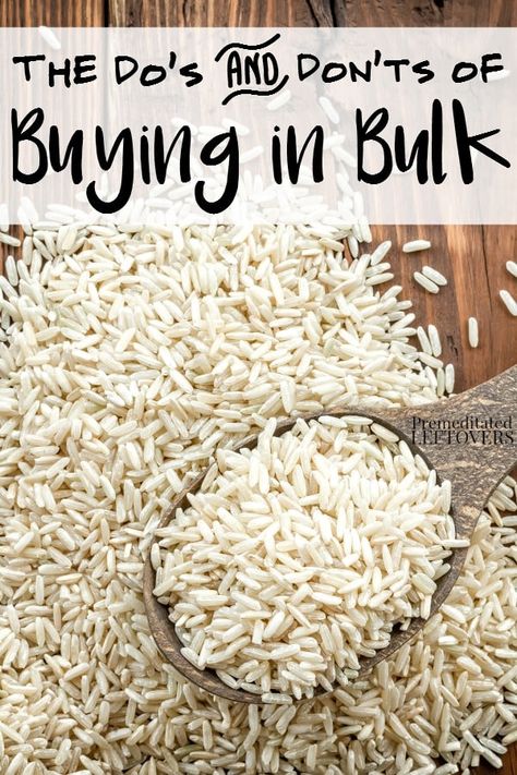 Homemade Glass Cleaner, Dried Rice, Bulk Shopping, Buying In Bulk, Clean Bottle, Bob Vila, Dos And Don'ts, Bulk Food, Frugal Tips