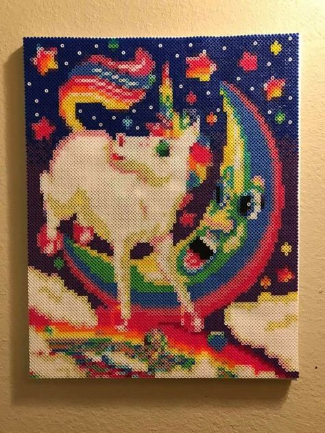 Lisa Frank Perler Beads Lisa Frank Perler, Perler Beads Big, Mabon Crafts, Perler Animals, Melted Bead Crafts, Perler Projects, Pixel Beads, Pearl Beads Pattern, Easy Perler Beads Ideas