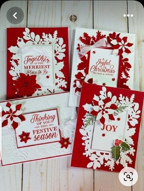 Stampin Up Christmas Cards 2022, Merriest Moments Bundle, Merriest Moments, Christmas History, Poinsettia Cards, Stamped Christmas Cards, Handmade Christmas Crafts, 2022 Christmas, Homemade Christmas Cards