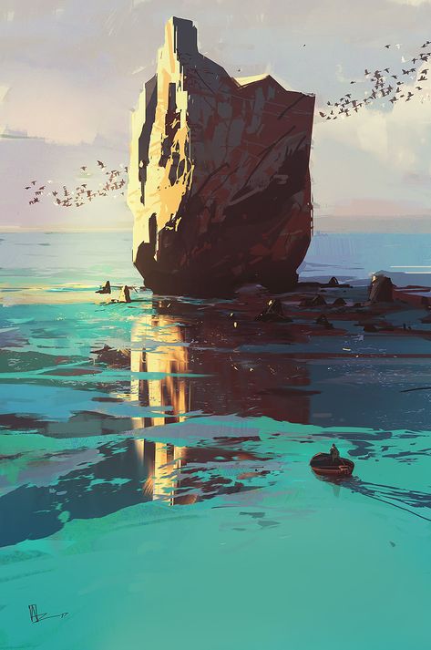 Environment Painting, Landscape Concept, Japon Illustration, Biome, Fantasy Art Landscapes, Landscape Illustration, Arte Fantasy, Art And Illustration, 판타지 아트