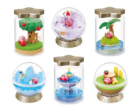 Terrarium Figurines, Re Ment, Kirby Art, Kawaii Toys, Japanese Toys, Cute Clay, Cute Toys, Blind Box, 25th Anniversary