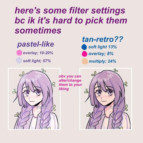 LIA★ on Instagram: “ok ik there r better tutorials out there but i thought maybe this could help someone out bc these r the preferences EYE use so 😗😗 + my…” Digital Art Effects Tutorial, Digital Art Effects, Drawing Effects Tutorial, Coloring Tutorial Digital Art, How To Colour Digital Art, Coloring Techniques Digital, Art Color Tutorial, Anime Coloring Tutorial, Digital Art Tips For Beginners