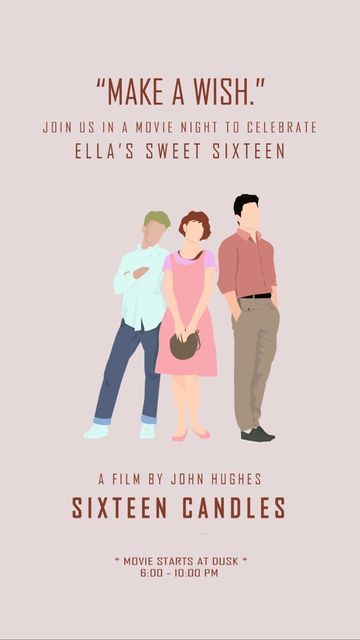 Sandra M | Digital Artist on Instagram: "Did you guess the movie? . Today is my baby’s 17th birthday, in honor of it, let’s flashback to her birthday last year where we had a movie viewing party of the the John Hughes classic, Sixteen Candles. Such a fun theme and even more fun to plan with her. . . #sweetsixteenparty #johnhughes #jakeryan #sixteencandlesmovienight #girlsmovienight #moviefanart #teenbirthdayideas #prettyinpink" Sixteen Candles Movie Theme Party, 16 Candles Movie Birthday Theme, Sixteen Candles Birthday Party, 16 Candles Birthday Theme, Sixteen Candles Cake, 16 Candles Movie, Sixteen Candles Movie, Movie Birthday Theme, Candle Theme