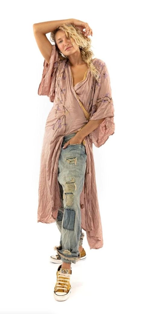 Magnolia Pearl Style, Magnolia Pearls, Magnolia Pearl Clothing, Hippie Look, Mode Boho, Magnolia Pearl, Kimono Jacket, Smock Dress, Mode Inspiration