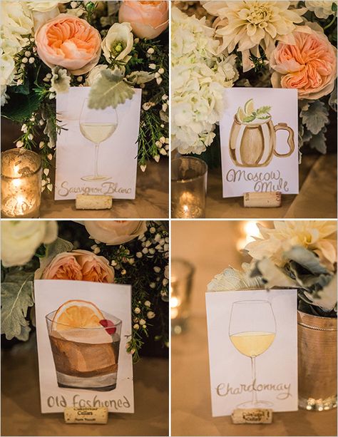 cocktail table names @weddingchicks Diy Christmas Mugs, Plan Table, Diy Christmas Candy, Diy Wedding Table, Mint And Gold, Wedding Table Names, Cute Diy Projects, Gold Bridesmaid Dresses, Table Plan