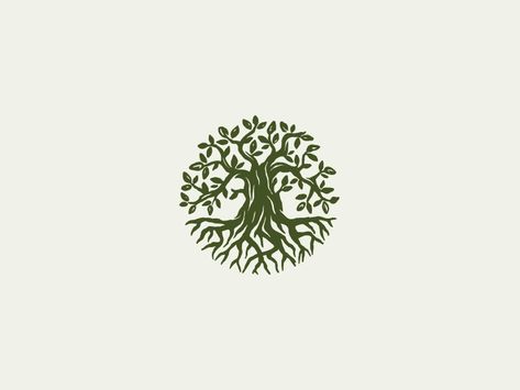 Olive Tree Tattoos, Three Logo, Tree Logo Design, Tree Tattoo Designs, Tree Of Life Art, Tree Logo, Tree Logos, Logo Creation, Tattoo Set