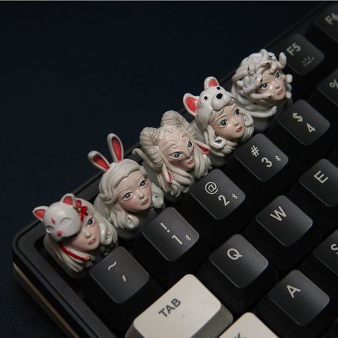 Custom Keycaps. Had someone turn my designs into keycaps and I am so in love. 2d Painting, Custom Keycaps, Key Caps, So In Love, Art Reference Photos, Art Toy, Tech Gadgets, Computer Keyboard, Clay Crafts