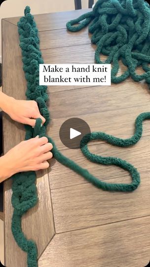 35K views · 3.5K reactions | Check the link in my bio for tutorials on how to make these blankets. Perfect for beginners!
•
•
•
#hand knit blanket #chunkyknitblanket #chunkyblankettutorial #chenilleblanket #babyblanket #homedecor #diyhomedecor #handmadeblanket #etsycreatorco #sidehustle #springdecor #newhobby | Hand Knit Blankets & Decor | Taylor Swift · I Can Do It With a Broken Heart Chunky Blanket Diy, Beginner Knitting Blanket, Knot Blanket, Bling Hat, Chenille Blanket, Hand Knit Blanket, Knit Blankets, Blanket Diy, Chunky Blanket