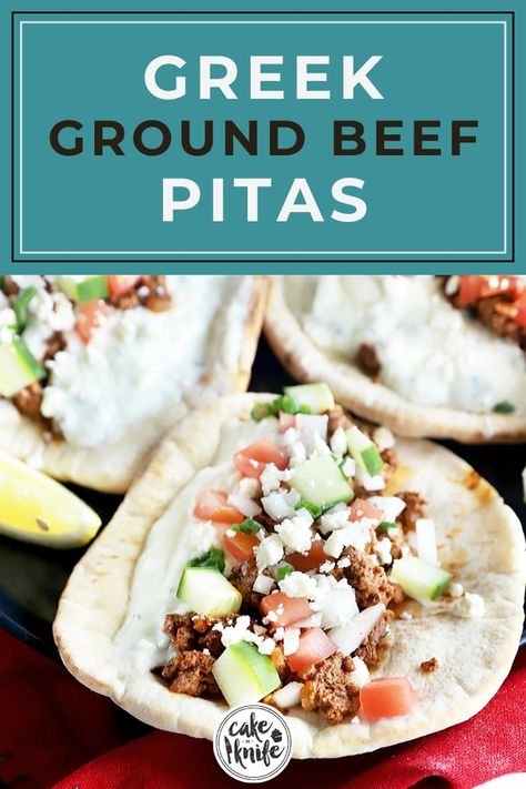 Greek Ground Beef, Greek Beef, Beef Gyro, Greek Gyros, Pita Recipes, Greek Dinners, Gyro Recipe, Healthy Ground Beef, Ground Beef Recipes For Dinner