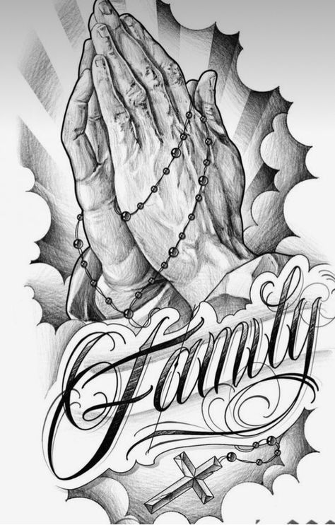 Media Tattoo, Praying Hands Tattoo Design, Praying Hands Tattoo, Half Sleeve Tattoos Drawings, Cool Tattoo Drawings, Realistic Tattoo Sleeve, Gangsta Tattoos, Chicano Tattoo, Cool Arm Tattoos