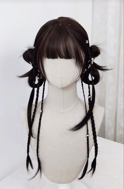 Fashion Haircut, Aesthetic Hairstyles, Y2k Hairstyles, Hair Inspiration Long, Kpop Hair, Dyed Hair Inspiration, Bow Hairstyle, Hair Up Styles, Dye My Hair