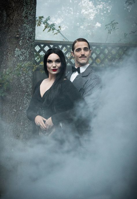 Adams Family Photoshoot, Halloween Engagement, Spooky Shoot, Expressions Photography, Couples Costume, Future Photos, Adams Family, Halloween Photoshoot, Addams Family