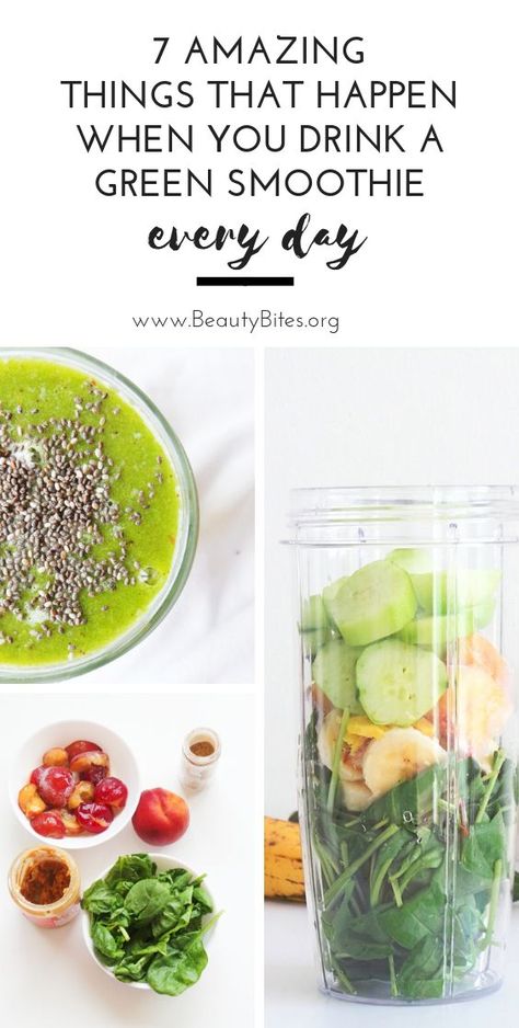 7 things that will happen when you drink a green smoothie every day! Check out the green smoothie health benefits I experienced during the first week of making green smoothies a healthy daily habit! Smoothie Benefits, Beauty Bites, Fruit Health Benefits, Matcha Benefits, Smoothie Detox, Smoothie Prep, Health Smoothies, Green Smoothie Recipes, Detox Smoothie