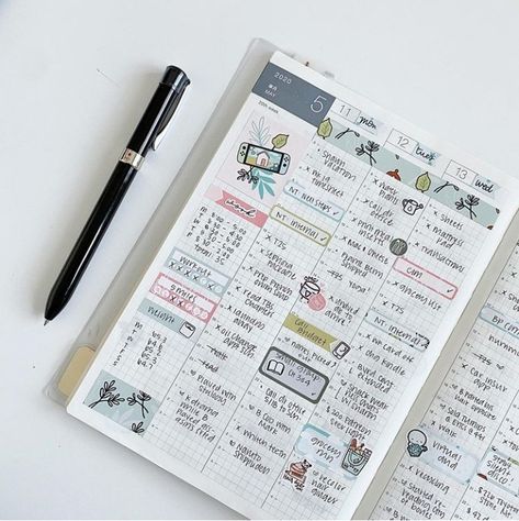 Hobonichi Layout Ideas, Hobonichi Aesthetic, Hobonichi Cousin Layout Ideas, Hobonichi Cousin Weekly Layout, Hobonichi Layout, Bullet Journal Reflection, Hobonichi Ideas, Planner Spread Inspiration, Bullet Journal Work