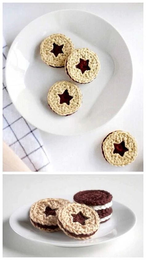 Learn How To Crochet A Cookie For Beginners | Step-by-Step Guide Crochet Project For Beginners, Crochet Play Food, Crochet Store, Scrap Yarn Crochet, Crochet Blanket Designs, Easy Crochet Projects, Food Patterns, Crochet Food, Crochet Amigurumi Free