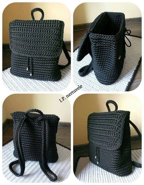 20 Crochet Backpack Free Patterns for Big Kids & Adults 11 Crochet Lunch Bag, Bag Holder Crochet, Backpack Crochet, Easy Crochet Bag, Crochet Backpack Pattern, Free Crochet Bag, Crochet Backpack, Womens Crochet Patterns, Crochet Bag Pattern Free