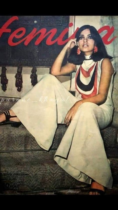 70s Indian Fashion, Retro Indian Fashion, Zeenat Aman Style, Retro Fashion 70s Indian, 60s Bollywood Fashion, 70s Bollywood Fashion, 70s Bollywood, Retro Bollywood Fashion, Indian Retro