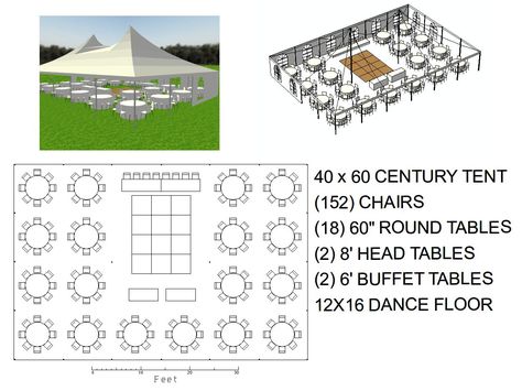 Wedding Tent Layout, White Tent Wedding, Wedding Table Layouts, Party Tent Rentals, Wedding Reception Layout, Tent Wedding Reception, White Folding Chairs, A Frame Tent, Reception Layout