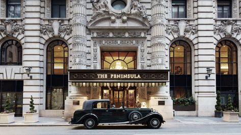 The Peninsula NYC complementary transportation in a 1934 Rolls-Royce Vintage tour of NYC Hotel Pet, Greenwich Hotel, Peninsula Hotel, Visit New York City, Nyc Hotels, New York Hotels, Hells Kitchen, Rolls Royce Phantom, New York City Travel