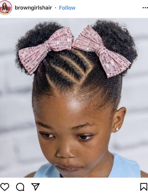 Black Baby Girl Hairstyles, Baby Girl Hairstyles Curly, Black Kids Braids Hairstyles, Cute Toddler Hairstyles, Lil Girl Hairstyles, Kids Curly Hairstyles, Toddler Hairstyles, Quick Natural Hair Styles, Toddler Hairstyles Girl