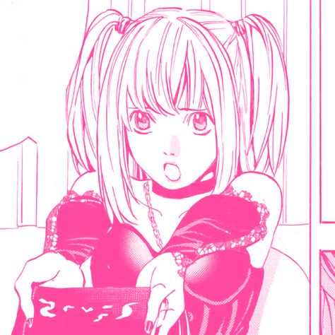 #anime #manga #deathnote #misa #amane #pink #icon #pfp Misa Icon, Misa Amane Icon, Pink Manga, Misa Amane, Fun Games, Group Chat, A Girl, Building, Pink