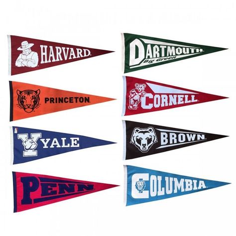 Ivy League Party Theme, Team Pennants, July Vibes, College Banner, College Pennants, Jeff Staple, Rugby Logo, College Flags, Patriotic Banner