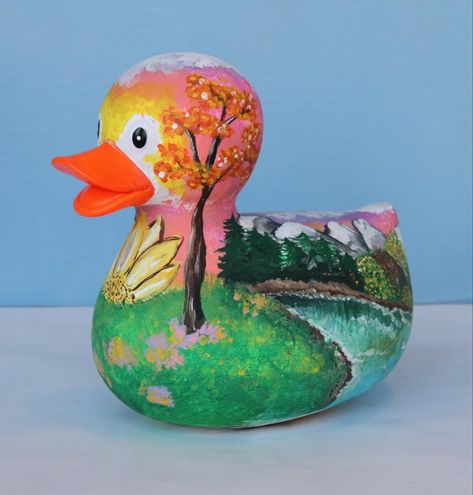 Created by “United Community Bank of Habersham” for Habersham county Library Dec-a-Duck booth at the Mountain Laural Festival Painted Rubber Duck Ideas, Rubber Duck Painting Ideas, Rubber Duck Ideas, Duck Painting Ideas, Rubber Duck Painting, Jeep Ducks, Duck Ideas, Duck Race, Duck Painting