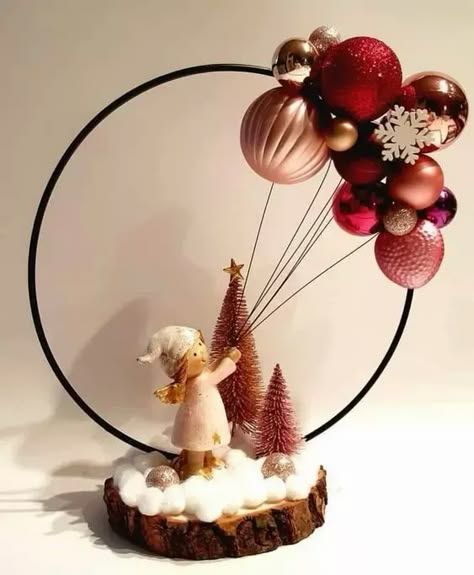 40 Easy Dollar Store Christmas Decor Ideas - Hula Hoop Decorations - HubPages Dollar Tree Hoop Crafts, How To Make Hoop Centerpiece, Christmas Hoop Centerpieces Diy, Hoop Table Centerpiece Diy, Metal Hoop Crafts Ideas, Christmas Hoops Ideas, Wire Hoop Wreath Christmas, Hoop Crafts Ideas, Christmas Hoop Decoration