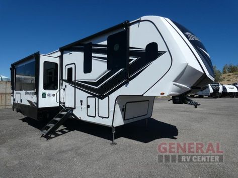 New 2024 Grand Design Momentum M-Class 395MS Toy Hauler Fifth Wheel at General RV | Draper, UT | #294808 Toy Hauler Garage Bed, Cargo Trailer Conversion Toy Hauler, Toy Hauler Rv Floor Plans, 5th Wheel Toy Hauler, Fifth Wheel Toy Haulers, Fifth Wheel, Toy Hauler, Theater Seating, Grand Designs