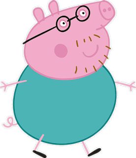 Peppa Pig Pictures, Peppa Pig Cartoon, Papa Pig, Pig Pictures, Pig Character, Peppa Pig Birthday Party, Simple Cake Designs, Cake Printing, Peppa Pig Birthday